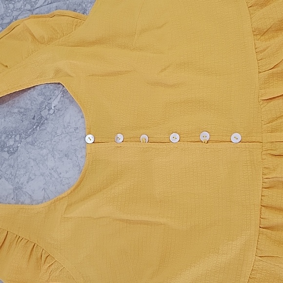 Women's Casual Wide Leg Ruffle Loose Jumpsuit Medium Size - Picture 9 of 17